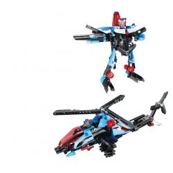 DOUBLEE CADA C52007 52007 non  TRỰC THĂNG BIẾN HÌNH bộ đồ chơi xếp lắp ráp ghép mô hình  HELICOPTER GUNSHIP Kỹ Thuật Công Nghệ Cao Mô Hình Phương Tiện 275 khối