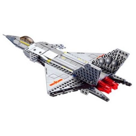 Kazi KY84030 84030 non  MÁY BAY CHIẾN ĐẤU J-20 bộ đồ chơi xếp lắp ráp ghép mô hình Field Army FIELD ARMY J-20 FIGHTER PLANE Chiến Trường 324 khối