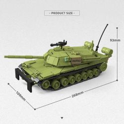 THIRDPARTY 300027 XE TĂNG M1 KRASNOVIA 1:35 tỷ lệ 1:35 bộ đồ chơi xếp lắp ráp ghép mô hình Military Army M1-KVT Quân Sự Bộ Đội 1154 khối