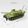 THIRDPARTY 300027 XE TĂNG M1 KRASNOVIA 1:35 tỷ lệ 1:35 bộ đồ chơi xếp lắp ráp ghép mô hình Military Army M1-KVT Quân Sự Bộ Đội 1154 khối