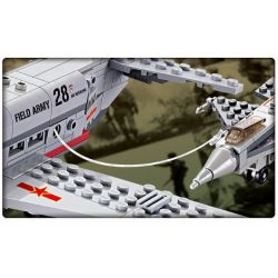 Kazi KY84022 84022 non  MÁY BAY TIẾP NHIÊN LIỆU bộ đồ chơi xếp lắp ráp ghép mô hình Field Army Chiến Trường 255 khối