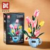 DK 3034 TÁCH CÀ PHÊ HOA TULIP bộ đồ chơi xếp lắp ráp ghép mô hình Creator Sáng Tạo 551 khối
