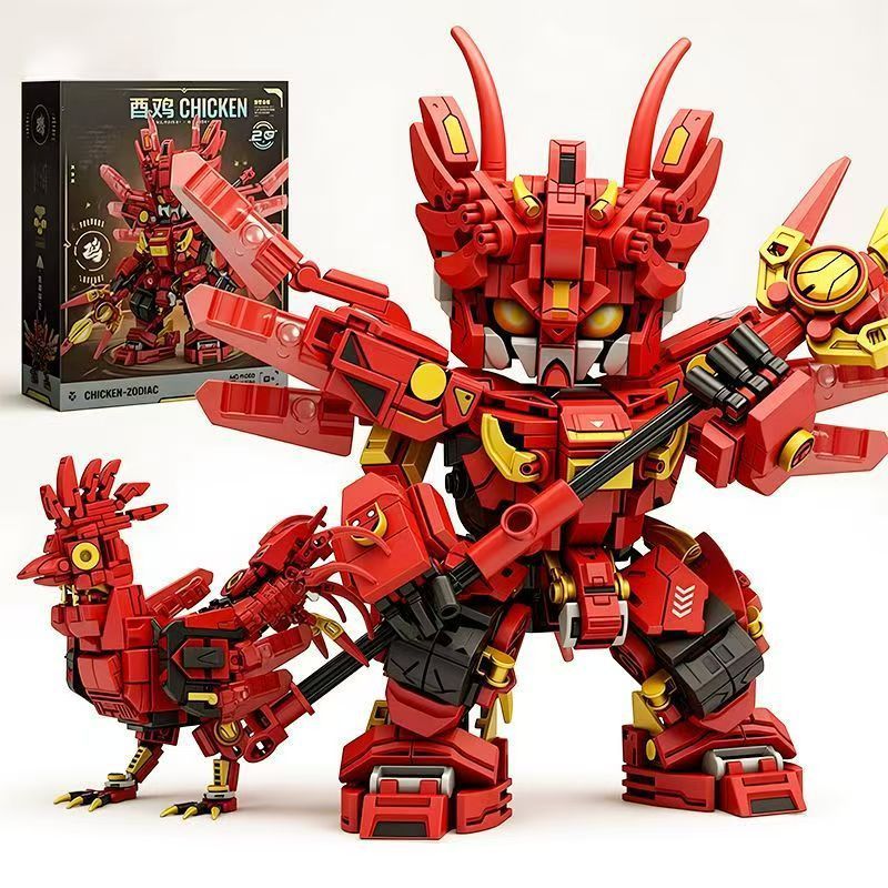 STARJAEN 61023 CƠ KHÍ CHIẾN ĐẤU GÀ THỐNG NHẤT bộ đồ chơi xếp lắp ráp ghép mô hình