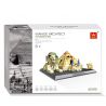WANGE DR.LUCK 7011 4210 non  ĐẠI KIM TỰ THÁP GIZA bộ đồ chơi xếp lắp ráp ghép mô hình Mini Modular THE PYRAMIDS OF GIZA Đường Phố Thu Nhỏ 624 khối