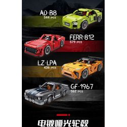 Kazi KY6154 6154 DỰ ÁN XE HƠI HẠNG SANG THỂ THAO LZ-LPA bộ đồ chơi xếp lắp ráp ghép mô hình Speed Champions Racing Cars Đua Xe Công Thức 436 khối