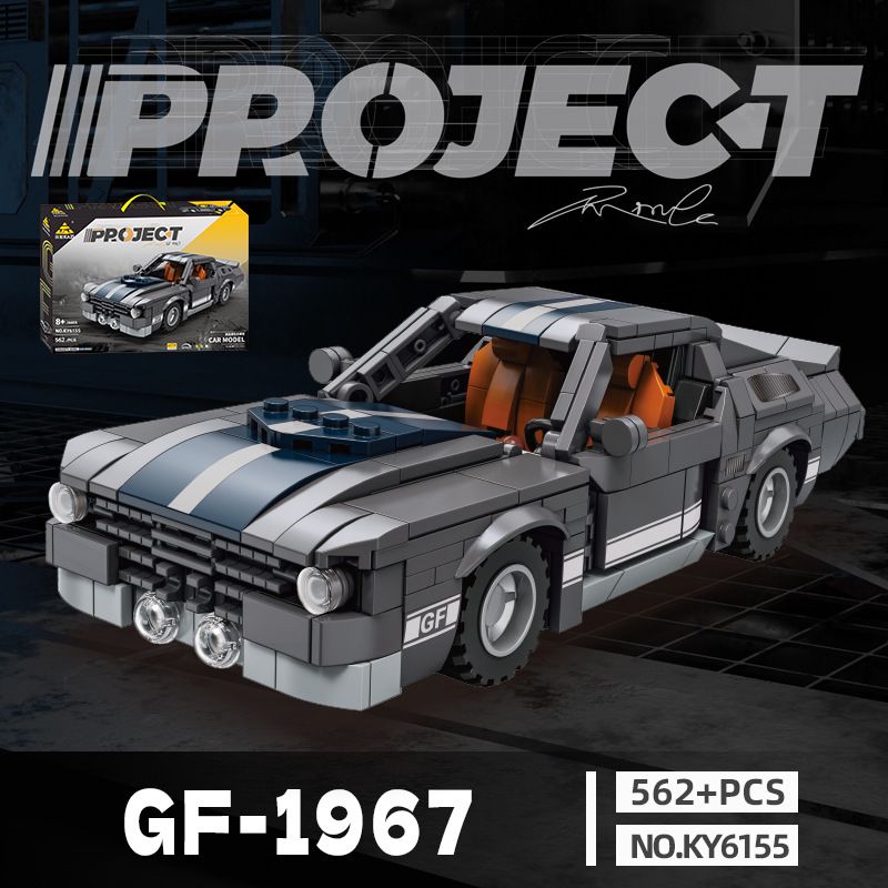 Kazi KY6155 6155 DỰ ÁN XE SANG THỂ THAO GF-1967 bộ đồ chơi xếp lắp ráp ghép mô hình Speed Champions Racing Cars Đua Xe Công Thức 562 khối