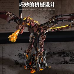 BEAUTIFUL AND 130102 CHARIZARD bộ đồ chơi xếp lắp ráp ghép mô hình FLAME DRAGON 1439 khối