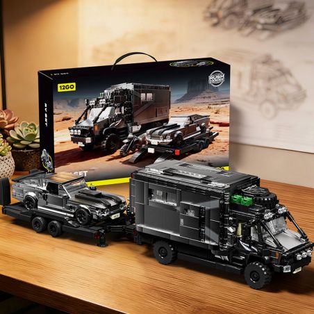 12GO 95003 GÓI XE KÉO SIÊU UNIMOG RV+ bộ đồ chơi xếp lắp ráp ghép mô hình Creator Sáng Tạo 2135 khối