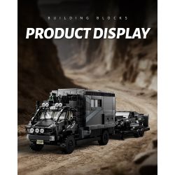 12GO 95003 GÓI XE KÉO SIÊU UNIMOG RV+ bộ đồ chơi xếp lắp ráp ghép mô hình Creator Sáng Tạo 2135 khối