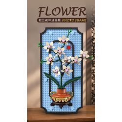 KAIYU KEEYEE WORLD K96235 96235 TRANH TREO HOA LAN bộ đồ chơi xếp lắp ráp ghép mô hình Arts & Crafts PHOTO FRAME 531 khối