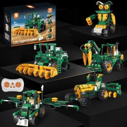 KAIYU KEEYEE WORLD K96234 96234 XE NÔNG NGHIỆP ROBOT NĂM BIẾN bộ đồ chơi xếp lắp ráp ghép mô hình Technic ASSEMBLING AGRICULTURAL VEHICLES Kỹ Thuật Công Nghệ Cao Mô Hình Phương Tiện 331 khối