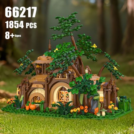 XBERT 66217 TÚP LỀU TRÚ ẨN TRONG RỪNG bộ đồ chơi xếp lắp ráp ghép mô hình Creator WOOLAND SANCTHARY Sáng Tạo 1854 khối