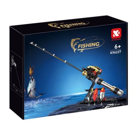 KAIYU KEEYEE WORLD K96227 96227 CẦN CÂU GIỌT NƯỚC bộ đồ chơi xếp lắp ráp ghép mô hình Creator FISHING Sáng Tạo 425 khối