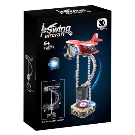 KAIYU KEEYEE WORLD K96233 96233 MÁY BAY XOAY TRỌNG LỰC GIẢM ÁP bộ đồ chơi xếp lắp ráp ghép mô hình Creator SWING AIRCRAFT Sáng Tạo 460 khối