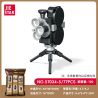 JIESTAR 57034 6 MÁY ẢNH NHỎ RETRO TRONG ĐÓ CÓ QUAY PHIM 2.8F LAIKA M3 POLAROID SX70 35MM 16MM GLAPHI bộ đồ chơi xếp lắp ráp ghép mô hình RETRO CAMERA 479 khối