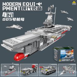 Kazi KY8312 8312 TRANG BỊ HIỆN ĐẠI TÀU SÂN BAY SỐ 005 4 LOẠI KHU TRỤC TYPE 055 TÊN LỬA PHÒNG KHÔNG HQ16 PHÁO TĂNG HẠNG NHẸ 15 MÁY CHIẾN ĐẤU J-16 bộ đồ chơi xếp lắp ráp ghép mô hình Military Army Quân Sự Bộ Đội 589 khối