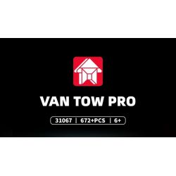 LE YI 31067 TRAILER CHUYÊN NGHIỆP TIÊU CHUẨN bộ đồ chơi xếp lắp ráp ghép mô hình Creator VAN TOW PRO Sáng Tạo 672 khối