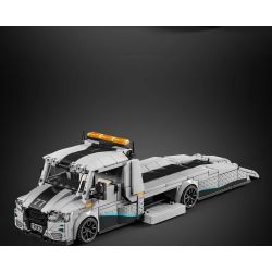 LE YI 31067 TRAILER CHUYÊN NGHIỆP TIÊU CHUẨN bộ đồ chơi xếp lắp ráp ghép mô hình Creator VAN TOW PRO Sáng Tạo 672 khối