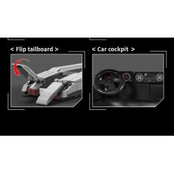 LE YI 31067 TRAILER CHUYÊN NGHIỆP TIÊU CHUẨN bộ đồ chơi xếp lắp ráp ghép mô hình Creator VAN TOW PRO Sáng Tạo 672 khối