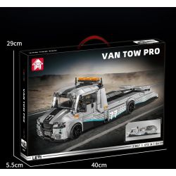 LE YI 31067 TRAILER CHUYÊN NGHIỆP TIÊU CHUẨN bộ đồ chơi xếp lắp ráp ghép mô hình Creator VAN TOW PRO Sáng Tạo 672 khối