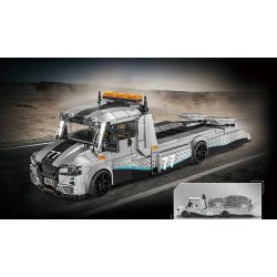 LE YI 31067 TRAILER CHUYÊN NGHIỆP TIÊU CHUẨN bộ đồ chơi xếp lắp ráp ghép mô hình Creator VAN TOW PRO Sáng Tạo 672 khối