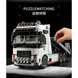 LE YI 31068 SIÊU TRAILER KHỔNG LỒ bộ đồ chơi xếp lắp ráp ghép mô hình Creator MEGA TOW PRO Sáng Tạo 670 khối