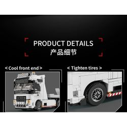 LE YI 31068 SIÊU TRAILER KHỔNG LỒ bộ đồ chơi xếp lắp ráp ghép mô hình Creator MEGA TOW PRO Sáng Tạo 670 khối