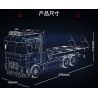 LE YI 31068 SIÊU TRAILER KHỔNG LỒ bộ đồ chơi xếp lắp ráp ghép mô hình Creator MEGA TOW PRO Sáng Tạo 670 khối