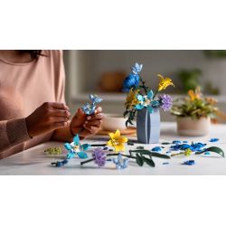 NIFELIZ NF10337 10337 BỘ BÌNH HOA DẠI bộ đồ chơi xếp lắp ráp ghép mô hình Creator WILDFLOWER BOUQUET WITH VASE Sáng Tạo 902 khối
