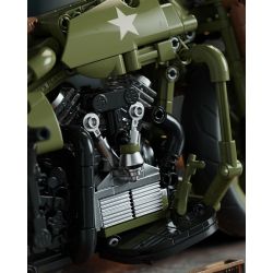 NIFELIZ NF10333 10333 MÔ TÔ HARLEY DAVIDSON WLA bộ đồ chơi xếp lắp ráp ghép mô hình Technic HARLEY-DAVIDSON WLA MOTORCYCLE Kỹ Thuật Công Nghệ Cao Mô Hình Phương Tiện 833 khối