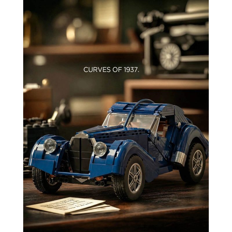 NIFELIZ NF10320 10320 BUGATTI TYPE 57SC ĐẠI TÂY DƯƠNG bộ đồ chơi xếp lắp ráp ghép mô hình Creator ATLANTIC Sáng Tạo 1127 khối