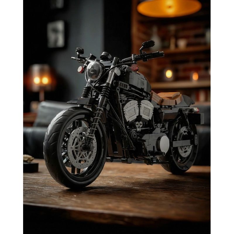 NIFELIZ NF10342 10342 MÔ TÔ HARLEY IRON 883 bộ đồ chơi xếp lắp ráp ghép mô hình Creator HARLEY-DAVIDSON IRON 883 MOTORCYCLE Sáng Tạo 827 khối