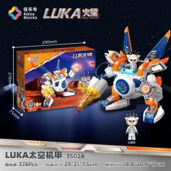 JIALE SPECIAL 35024 LUKA MARS ADVENTURE SPACE MECHA bộ đồ chơi xếp lắp ráp ghép mô hình 374 khối