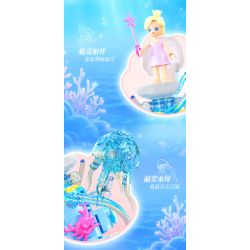 JIALE SPECIAL 66005 LẠC VÀO XỨ SỞ THẦN TIÊN BIỂN XANH bộ đồ chơi xếp lắp ráp ghép mô hình Girl Con Gái