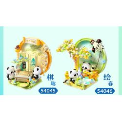 JIALE SPECIAL 54045 BỘ SƯU TẬP PHƯƠNG ĐÔNG CỜ VUA VUI NHỘN bộ đồ chơi xếp lắp ráp ghép mô hình