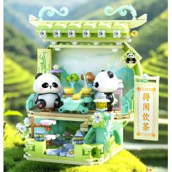 JIALE SPECIAL 54046 BỘ SƯU TẬP PHƯƠNG ĐÔNG TRANH MÙA XUÂN bộ đồ chơi xếp lắp ráp ghép mô hình