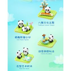 JIALE SPECIAL 54046 BỘ SƯU TẬP PHƯƠNG ĐÔNG TRANH MÙA XUÂN bộ đồ chơi xếp lắp ráp ghép mô hình