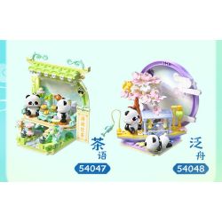 JIALE SPECIAL 54046 BỘ SƯU TẬP PHƯƠNG ĐÔNG TRANH MÙA XUÂN bộ đồ chơi xếp lắp ráp ghép mô hình