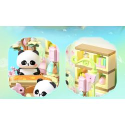 JIALE SPECIAL 54046 BỘ SƯU TẬP PHƯƠNG ĐÔNG TRANH MÙA XUÂN bộ đồ chơi xếp lắp ráp ghép mô hình