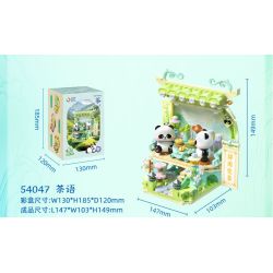 JIALE SPECIAL 54048 TẬP HỢP PHƯƠNG ĐÔNG ĐI BÈ bộ đồ chơi xếp lắp ráp ghép mô hình