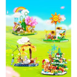 JIALE SPECIAL 54020 CHUYỆN CÁC MÙA CHIỀU HẠ bộ đồ chơi xếp lắp ráp ghép mô hình 186 khối