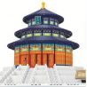 WANGE DR.LUCK 8020 5222 non  THIÊN ĐÀN THỜ TRỜI bộ đồ chơi xếp lắp ráp ghép mô hình Mini Modular THE TEMPLE OF HEAVEN BEIJING Đường Phố Thu Nhỏ 758 khối