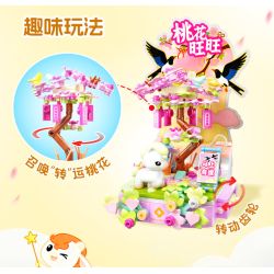 JIALE SPECIAL 54070 VÒNG QUAY NGỰA DỄ THƯƠNG QUẢ HỒNG VÀ NGON bộ đồ chơi xếp lắp ráp ghép mô hình Creator Sáng Tạo