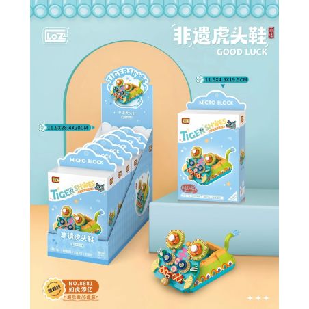 LOZ 8881 DI SẢN VĂN HÓA PHI VẬT THỂ GIÀY ĐẦU HỔ NHƯ THÊM TIỀN TỶ bộ đồ chơi xếp lắp ráp ghép mô hình Creator Sáng Tạo 420 khối