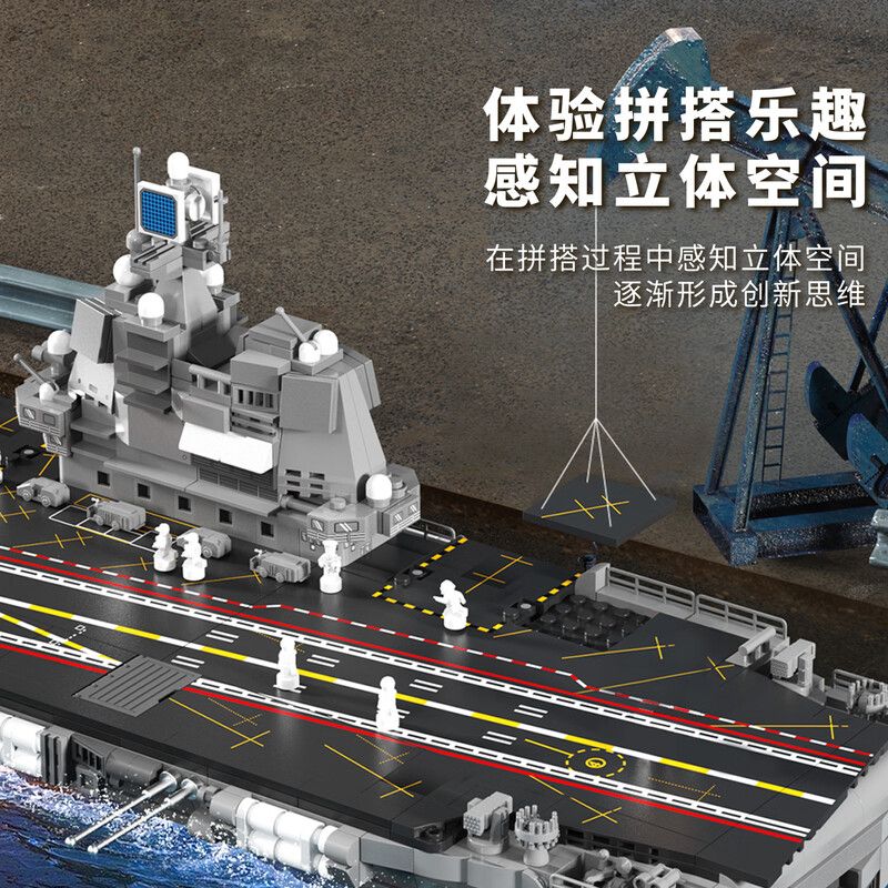 SEMBO 208142 QUỐC GIA HÙNG MẠNH TÀU SƠN ĐÔNG 1:445 tỷ lệ 1:445 bộ đồ chơi xếp lắp ráp ghép mô hình Military Army Quân Sự Bộ Đội 2298 khối