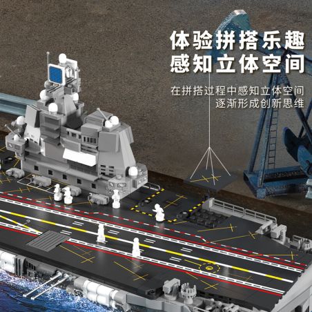 SEMBO 208142 QUỐC GIA HÙNG MẠNH TÀU SƠN ĐÔNG 1:445 tỷ lệ 1:445 bộ đồ chơi xếp lắp ráp ghép mô hình Military Army Quân Sự Bộ Đội 2298 khối