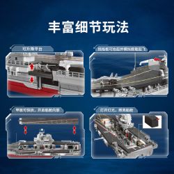 SEMBO 208142 QUỐC GIA HÙNG MẠNH TÀU SƠN ĐÔNG 1:445 tỷ lệ 1:445 bộ đồ chơi xếp lắp ráp ghép mô hình Military Army Quân Sự Bộ Đội 2298 khối