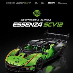 EIKEE Y10001 10001 XE THỂ THAO LAMBORGHINI ESSENZA SCV12 1:10 tỷ lệ 1:10 bộ đồ chơi xếp lắp ráp ghép mô hình Technic Kỹ Thuật Công Nghệ Cao Mô Hình Phương Tiện 1889 khối