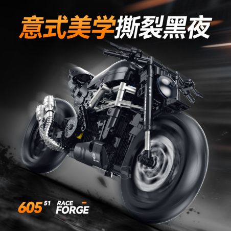 DOUBLE HEIGHT 60551 DUCATI XDIAVEL S tỷ lệ 1:8 bộ đồ chơi xếp lắp ráp ghép mô hình Technic Kỹ Thuật Công Nghệ Cao Mô Hình Phương Tiện 538 khối