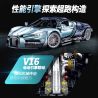 GULY 10648 BUGATTI TOURBILLON 1:8 tỷ lệ 1:8 bộ đồ chơi xếp lắp ráp ghép mô hình Technic Kỹ Thuật Công Nghệ Cao Mô Hình Phương Tiện 3719 khối